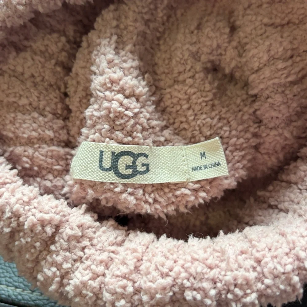 UGG Ylonda Turtleneck Sweater Pink Relaxed Cozy Plush Pullover Lounge Sz M - Picture 8 of 15
